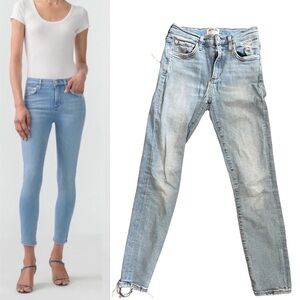 Agolde Sophie high Rise ankle Skinny Jean light wash